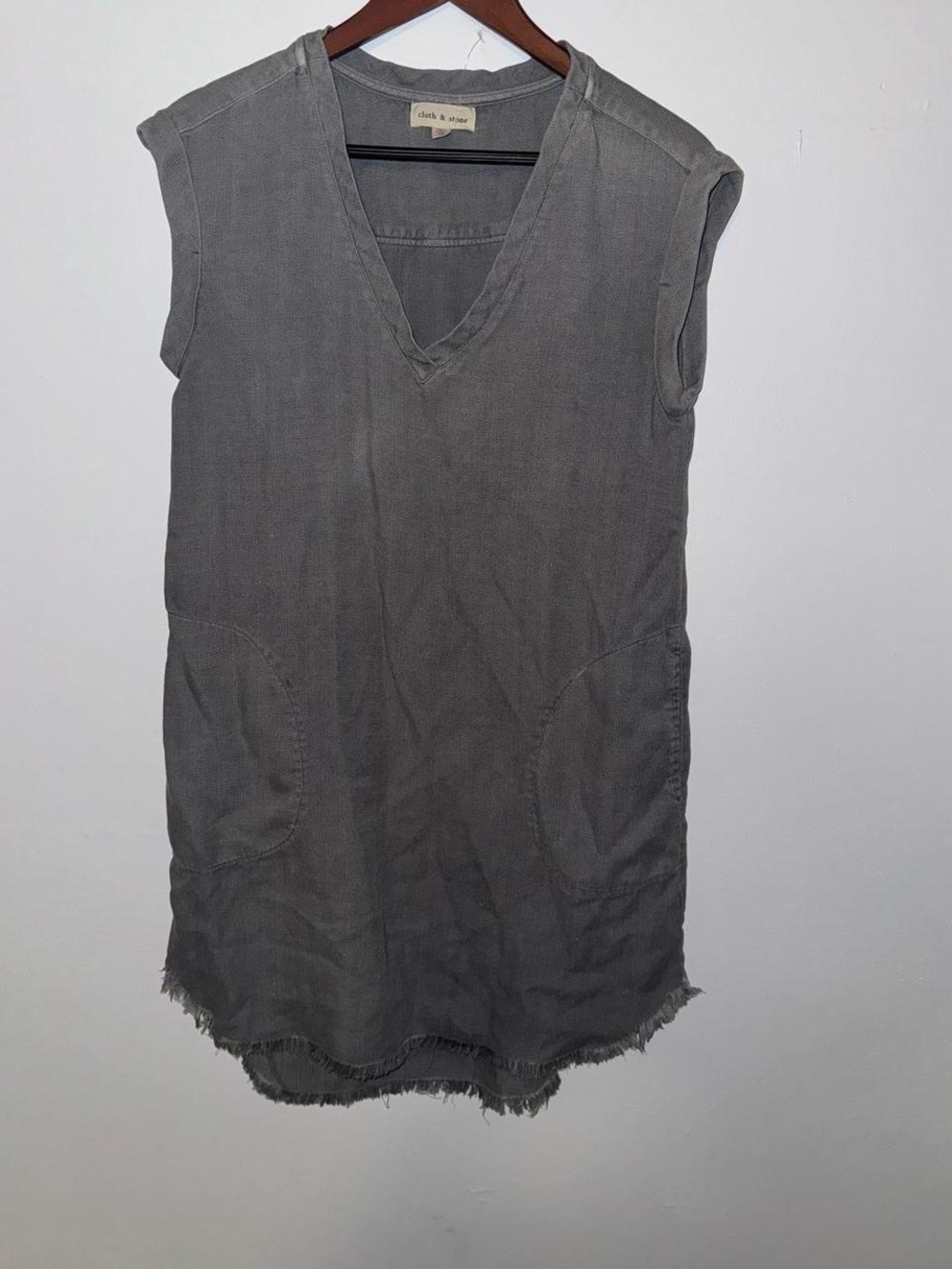 cloth & stone Light Gray Shirt Jacket